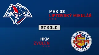 27.kolo MHK 32 Liptovský Mikuláš - HKM Zvolen HIGHLIGHTS