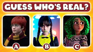 Guess The Real WEDNESDAY CHARACTER l Harry Potter Characters Quiz | Disney Character Quiz