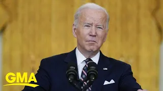 Biden says Putin ‘will pay’ for invasion, issues harsher sanctions l GMA