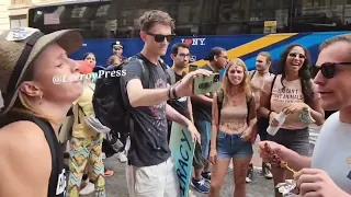 Vegan Protesters Get Triggered By A Guy Eating Meat