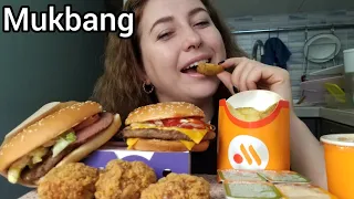 БУРГЕРЫ КРЕВЕТКИ КУРИНЫЕ НОЖКИ СОУС МУКБАНГ | АСМР MUKBANG ASMR 먹방 eatingshow