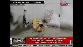 QRT: Bangkay ng lalaki, natagpuan sa kahong iniwan sa labas ng elementary school sa Las Piñas