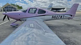 CIRRUS SR22T G7 AIRBORNE POMPANO BEACH FLORIDA