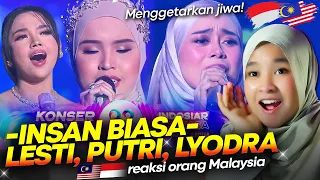 MERINDING!! Lesti Kejora - Putri Ariani - Lyodra "Insan Biasa" Getarkan Jiwa | Konser Raya Indosiar