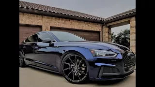 Blacked Out and Custom 2018 B9 Audi S5 Sportback in Navarra Blue - Walk around of Exterior/Interior