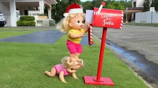 Navidad🎁📫💌de la Muñeca Baby Alive Sara ella va a la Casa de Papá Noel!!! Totoykids