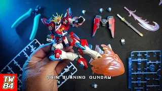 Mastering Gunpla: Shin Burning Gundam in Stunning Cinematic Build | impressive HG kit from Bandai