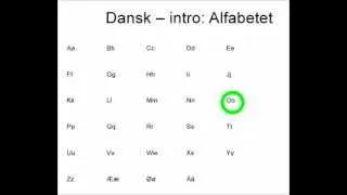 Dansk intro: alfabetet