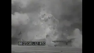 B-24 Liberator crash-landed on Wallis Island demolished with dynamite in May 1943