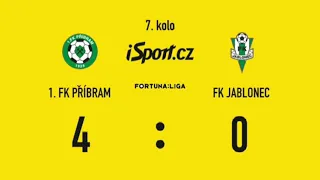 1. Fk Příbram vs Fk Jablonec 7.kolo Fortuna liga