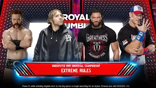 WWE 2K24 Sheamus VS Dean Ambrose VS Cody Rhodes VS John Cena Extreme Rules Match 2K24