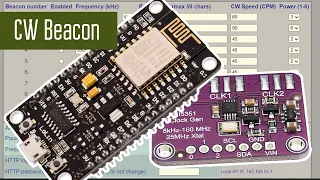 Beacon controlled via the Internet. Web interface, Si5351, ESP8266 and Arduino