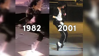 Michael Jackson Billie Jean Spin + Toe Stand Evolution (1982-2001)