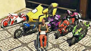 GTA 5 - Stealing Luxury Motorcycles with Franklin #01 ( GTA 5 Most Expensive Bikes )