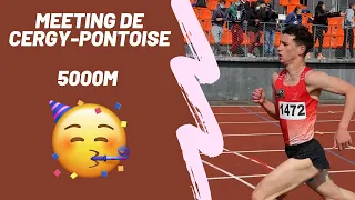 Meeting de Cergy-Pontoise - 5000m - Première vraie compétition de la saison 🥳 - VLOG