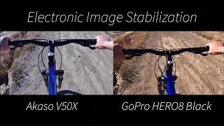 Akaso V50X vs GoPro HERO 8 Black (EIS Comparison)