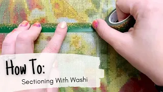 How To: Section Off Your Canvas With Washi Tape || A diamond painting tutorial