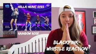 Blackpink- Whistle Live Inkigayo Reaction