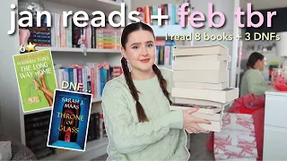 January Reading Wrap-Up + Feb TBR 📚🎀  | Ella Rose Reads