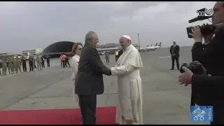 Perù, l'arrivo di Papa Francesco a Lima