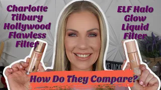 IS THE ELF HALO GLOW FILTER REALLY A DUPE FOR THE CHARLOTTE TILBURY HOLLYWOOD FLAWLESS FILTER?