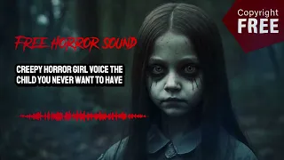 Creepy girl horror voice 18 #horror #sound #soundeffect #freehorrorsound   @freehorrorsound