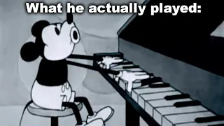 Pianos are Never Animated Correctly... (Mickey Mouse Spit)