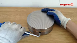 Magnetic lathe chuck operation-Magtwins