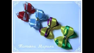 МК Мини-бантики 7 см из атласной ленты 🎀/Mini Bows/Mini arcos