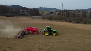 John Deere 8400R + Horsch serto 12SC