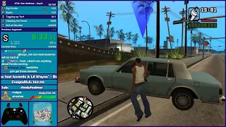 GTA San Andreas Any% PB Attempt - Hugo_One Twitch Stream - 2/8/2018