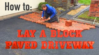 How to lay block paving