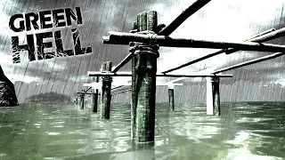 Green Hell - BUILDING A BRIDGE ACROSS THE WATER! Can We Get Across? - Green Hell Gameplay