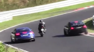 Motorcycle in danger / BMW skills Nordschleife 02.08.2015 Nürburgring Touristenfahrten