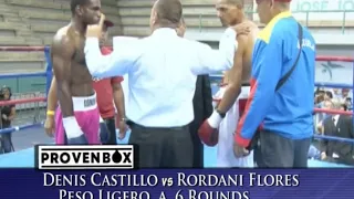 Combate eliminatorio Peso Ligero entre Danis Castillo vs Rordani Flores
