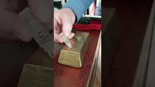 Heres a simple way to know if your gold bar is fake or not.