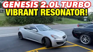 2010 Hyundai Genesis 2.0L TURBO DUAL EXHAUST w/ VIBRANT BOTTLE RESONATOR!