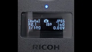 RICOH THETA Z1 - Show Camera Settings on OLED with Function Button