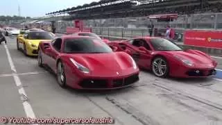 Ferrari 488 GTB SOUND - Accelerations & Fly Bys on Track!