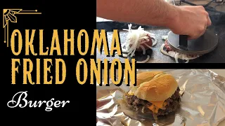 Hamburguesa estilo Oklahoma (Fried Onion Burger)