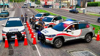 FORÇA PATRULHA  BLITZ NOVO COROLLA CROSS PMESP | GTA 5 POLICIAL