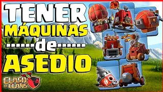 CUÁNDO se DESBLOQUEAN las MÁQUINAS de ASEDIO?🟥 CLASH OF CLANS cuando tienes Máquina de Asedio