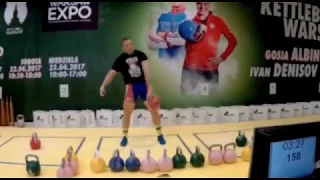 Ivan Denisov | 236 reps in snatch with the 32 kg kettlebell in 10 minutes