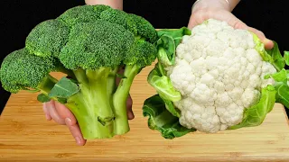 The most delicious cauliflower recipe with broccoli! I make them every day!🔝This recipe is a real tr