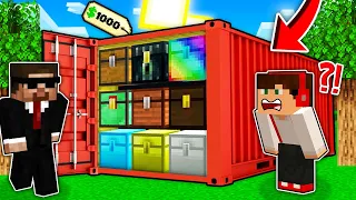 KUPIŁEM SEKRETNY KONTENER Z DZIWNYMI SKRZYNIAMI W MINECRAFT?! GPLAY & LUMI