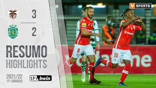 Highlights | Resumo: Santa Clara 3-2 Sporting (Liga 21/22 #17)