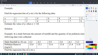 Linear Regression Estimate the value of y when x is 10 Applied Math