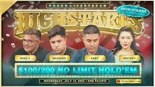 SUPER HIGH STAKES $100/200 w/ Andy, Mariano, Britney, Nik Airball, Charles, Mike X & Mars