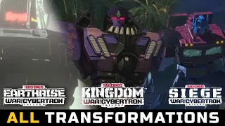 Transformers War For Cybertron Trilogy(2021) All Siege, Earthrise & Kingdom Transformations