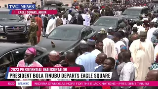 President Bola Tinubu Departs Eagle Square